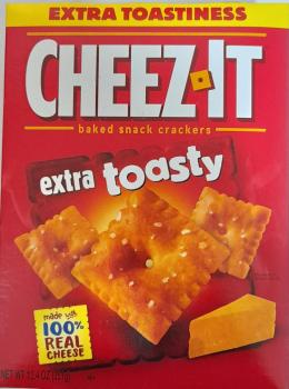 CHEEZ IT 'Extra Toasty' Baked Snack Cracker with real Cheese 351 gr